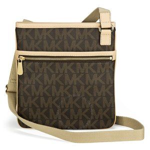 Michael Kors Logo Crossbody Brown Purse